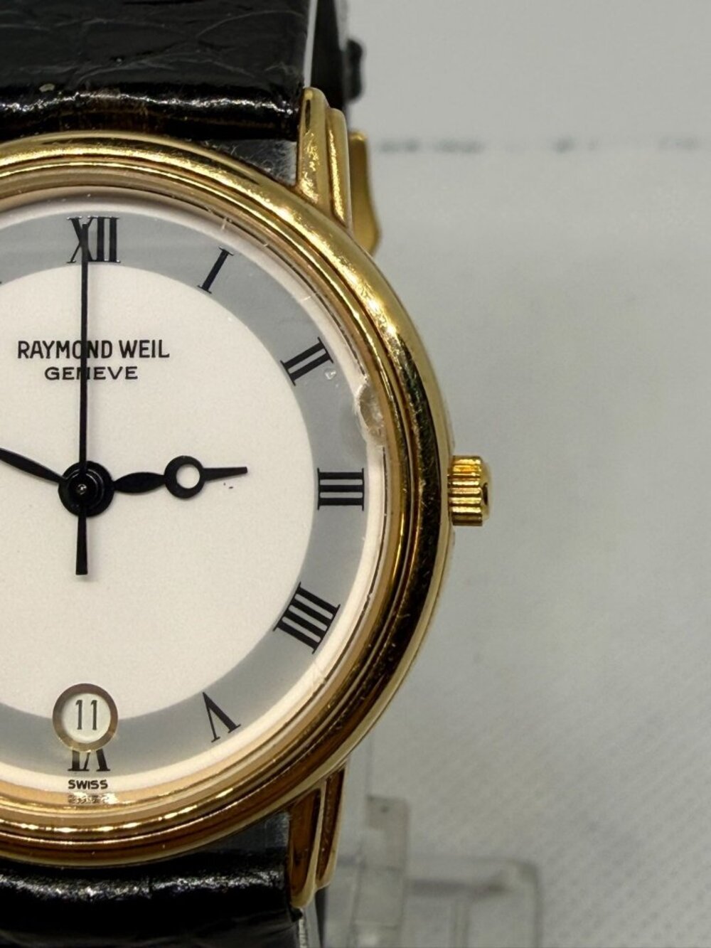 Raymond Weil Geneve 5532 32MM Gold Plate White Dial Roman Swiss Quartz Watch - Picture 2 of 14